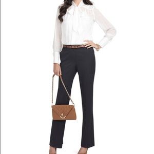 Brooks Brothers Dark Grey Caroline Fit Trouser Pants